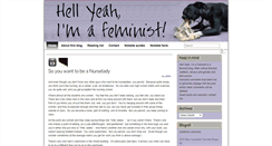 Desktop Screenshot of hellyeahimafeminist.com